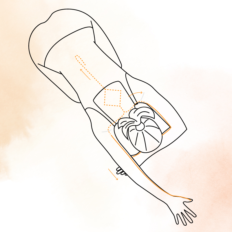 Yoga & Acupressure illustration for Rhiannon Griffiths by Frances Verbeek