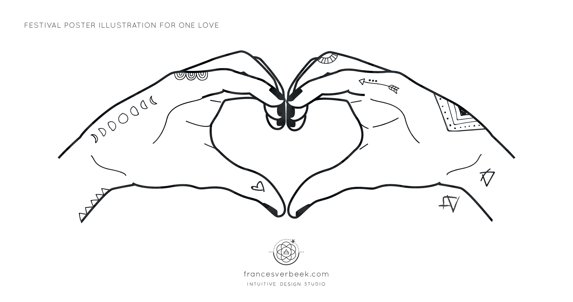 one love festival illustration by Frances Verbeek