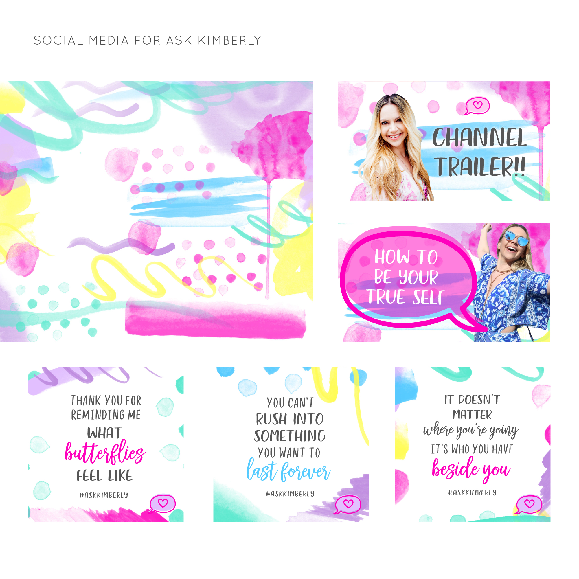 Illustration and social media for Ask Kimberly by Frances Verbeek
