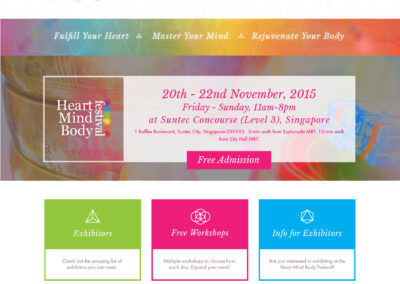 Heart Mind Body Festival website