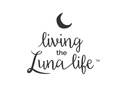 Living The Luna Life logo, website & illustration