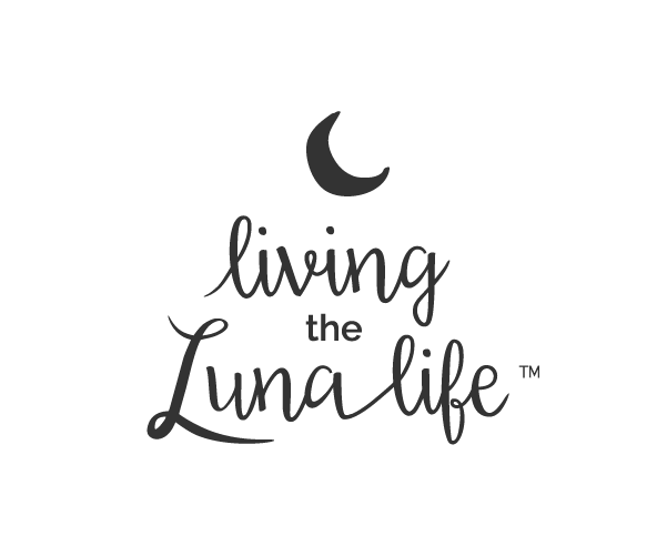 Living The Luna Life logo, website & illustration