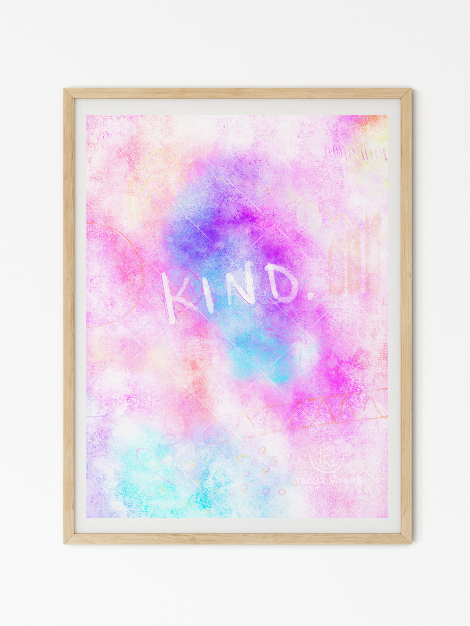 'Kind' print by Frances Verbeek