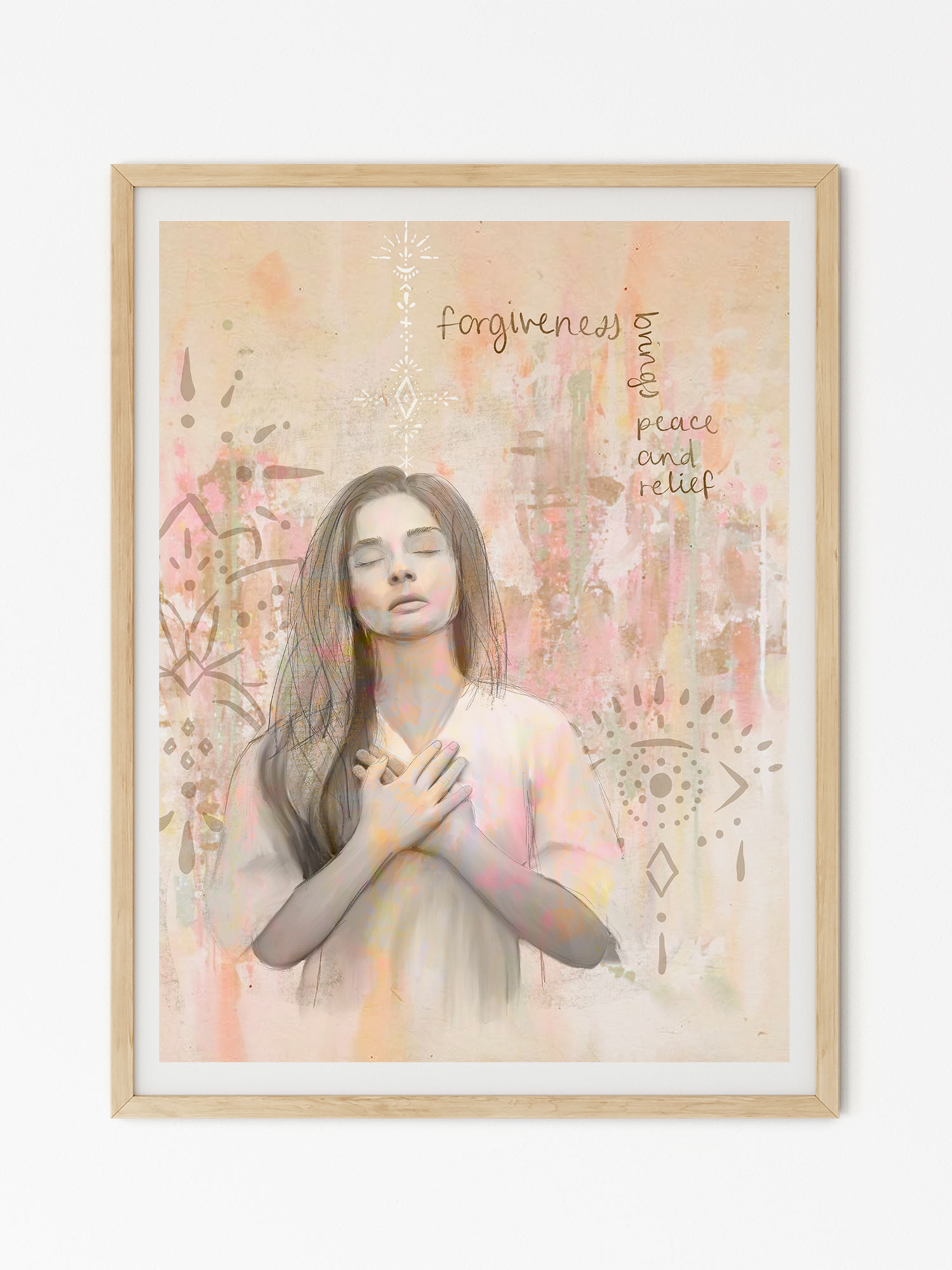 'Forgive' print by Frances Verbeek