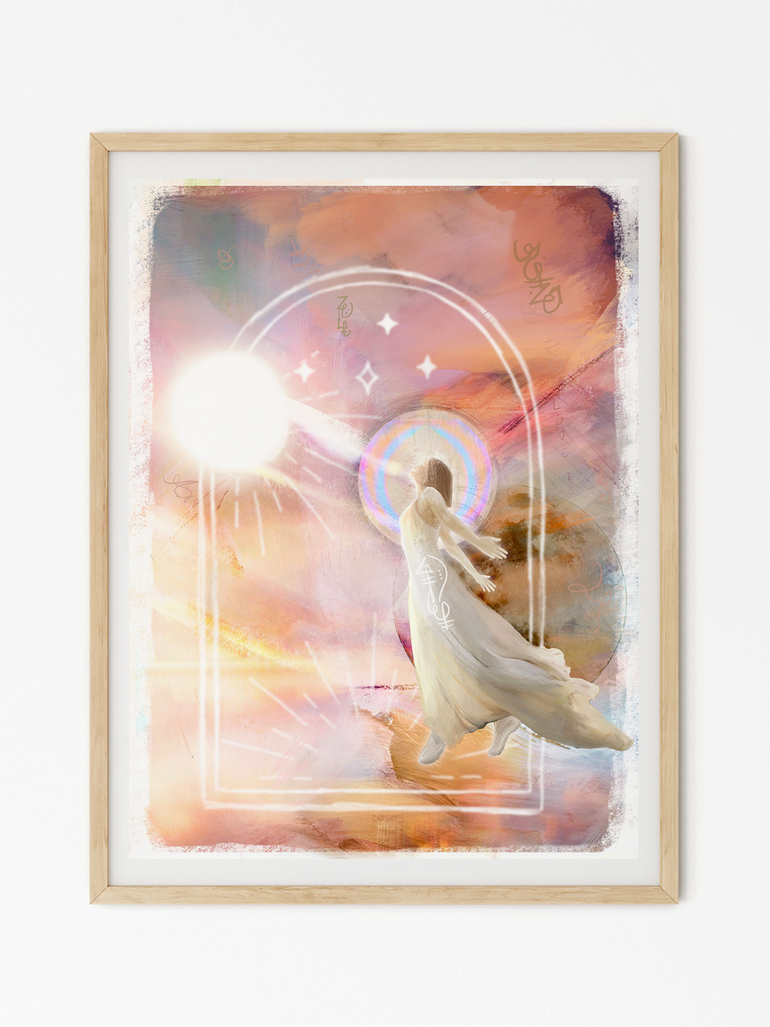 'Guided by Light' print by Frances Verbeek